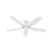 Hunter Hunter Builder 52 in. Snow White White Indoor Ceiling Fan 53240 - alternate 1